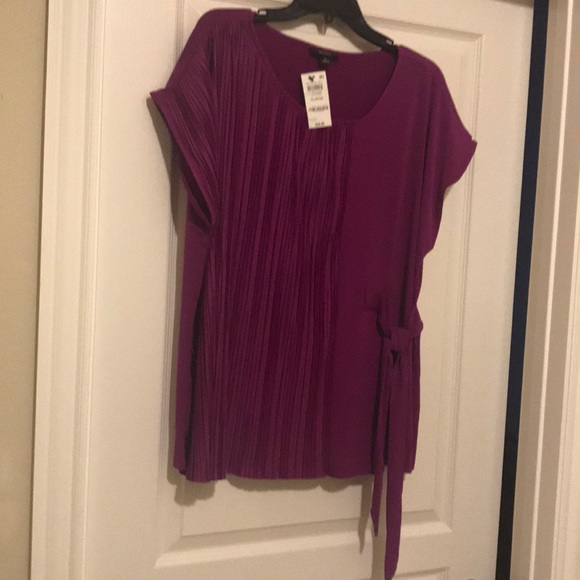 Alfani Pleated Side-Tie Top - Picture 2 of 10